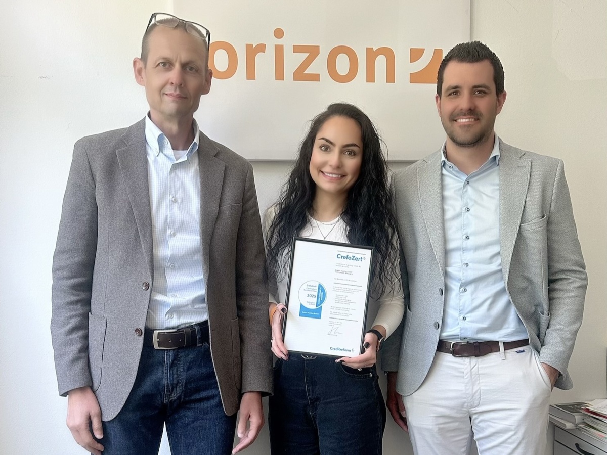 Orizon erhält zum vierten Mal in Folge das Bonitätszertifikat „CrefoZert“ der Creditreform Augsburg